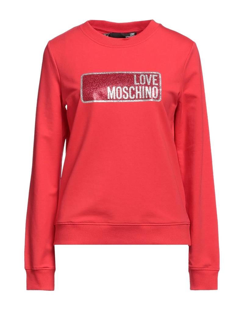 LOVE MOSCHINO Sweatshirt Damen Rot von LOVE MOSCHINO