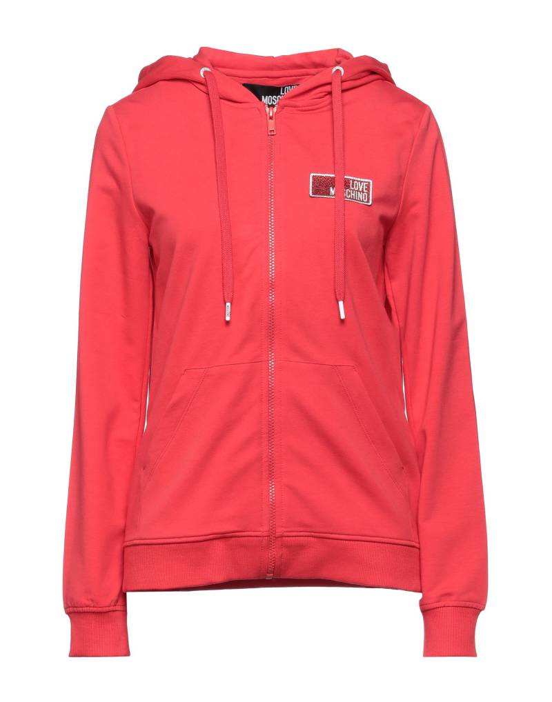 LOVE MOSCHINO Sweatshirt Damen Rot von LOVE MOSCHINO