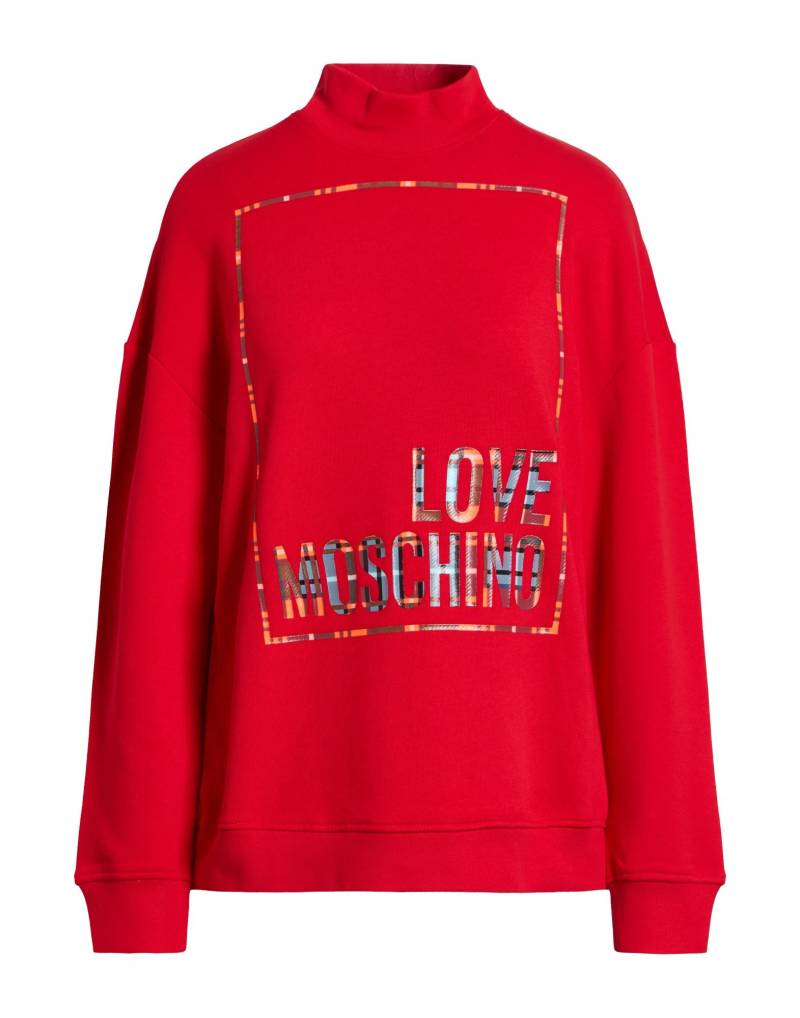 LOVE MOSCHINO Sweatshirt Damen Rot von LOVE MOSCHINO