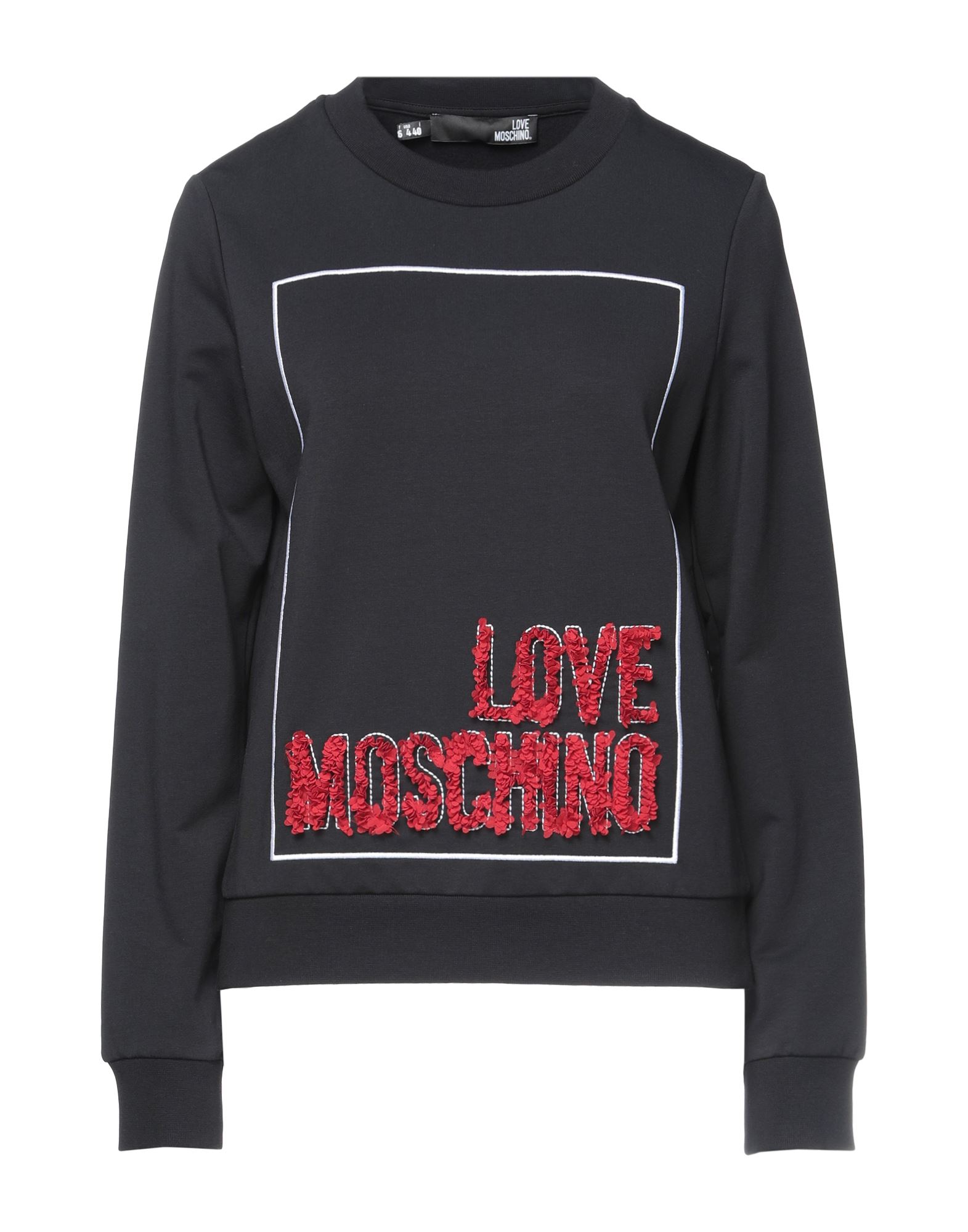 LOVE MOSCHINO Sweatshirt Damen Schwarz von LOVE MOSCHINO