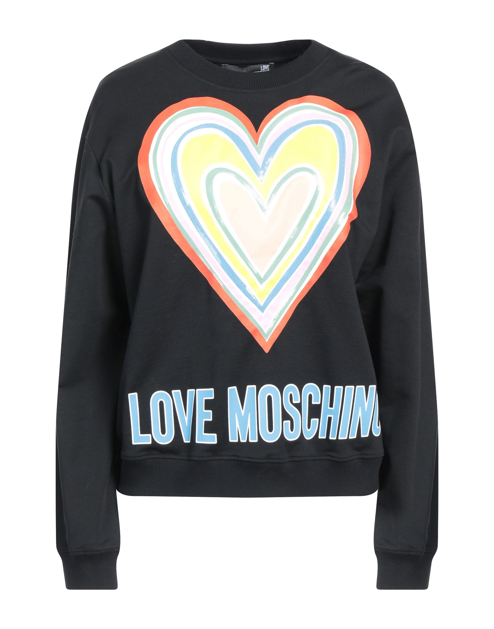 LOVE MOSCHINO Sweatshirt Damen Schwarz von LOVE MOSCHINO