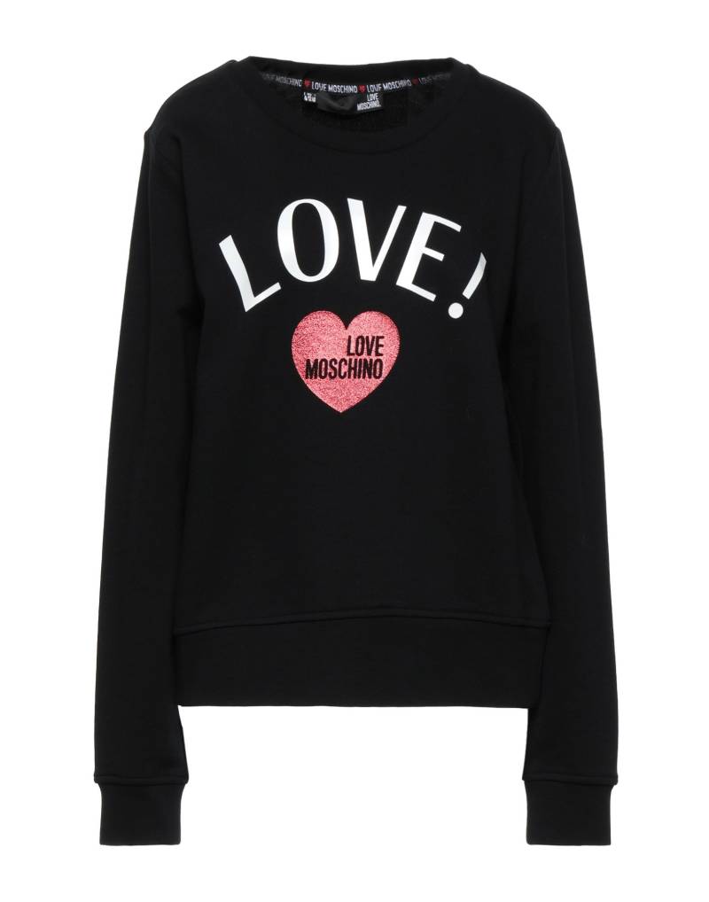 LOVE MOSCHINO Sweatshirt Damen Schwarz von LOVE MOSCHINO