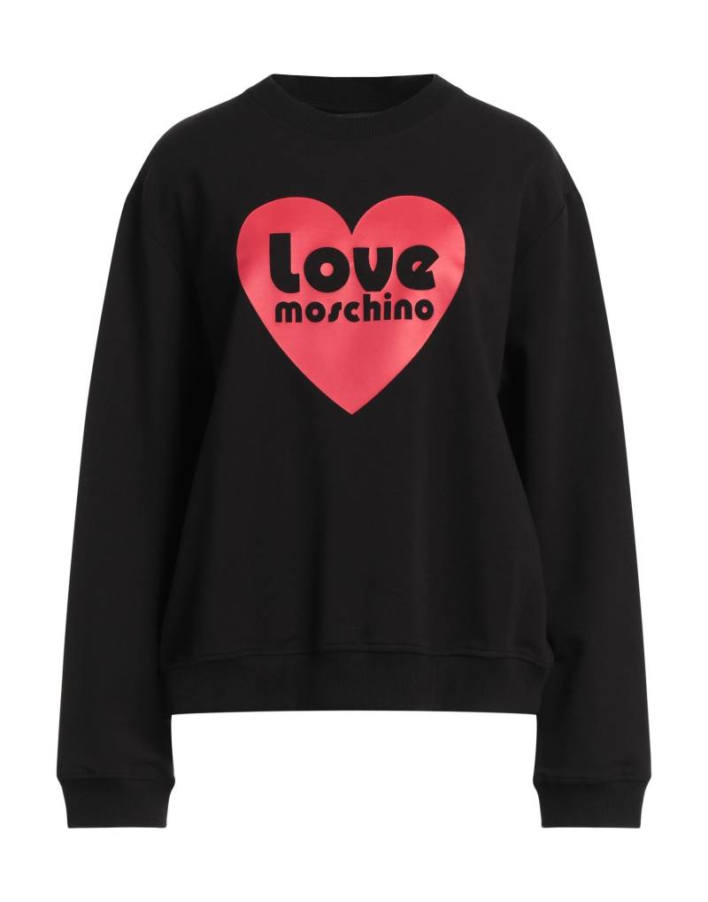 LOVE MOSCHINO Sweatshirt Damen Schwarz von LOVE MOSCHINO