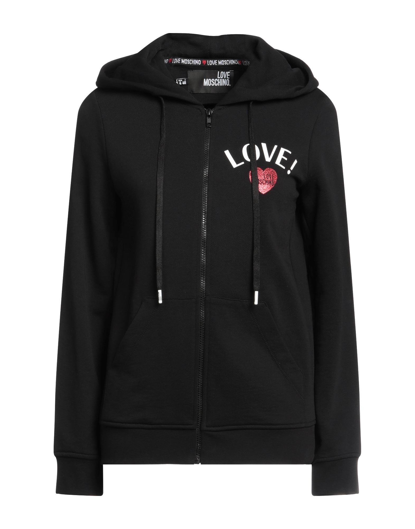 LOVE MOSCHINO Sweatshirt Damen Schwarz LOVE MOSCHINO Sweatshirt Damen Schwarz von LOVE MOSCHINO
