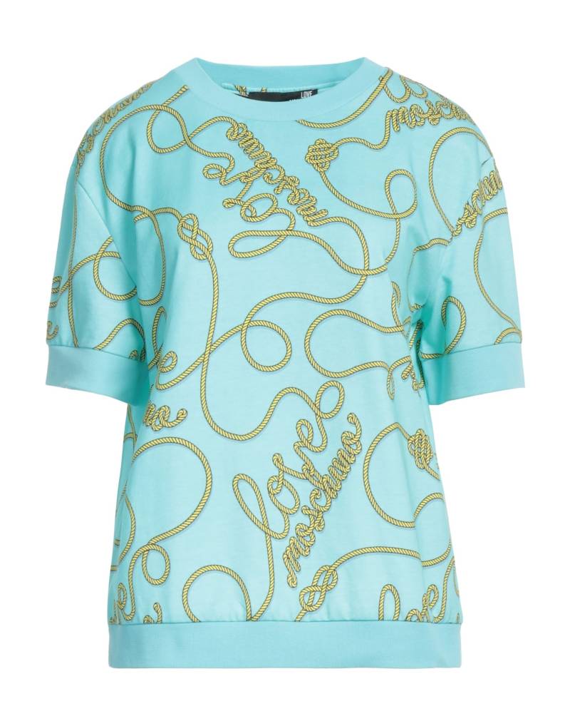 LOVE MOSCHINO Sweatshirt Damen Tūrkis von LOVE MOSCHINO