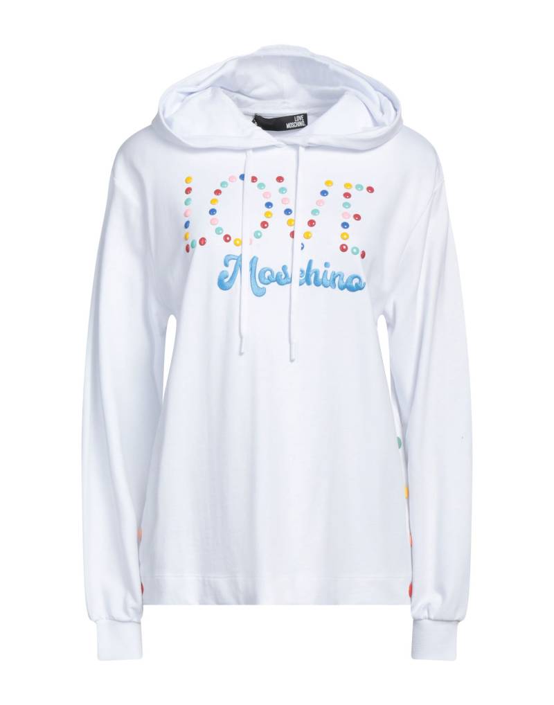 LOVE MOSCHINO Sweatshirt Damen Weiß von LOVE MOSCHINO