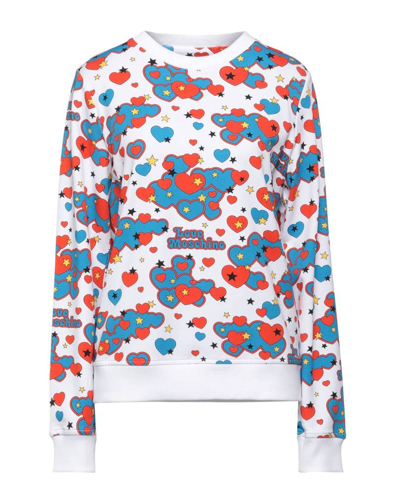 LOVE MOSCHINO Sweatshirt Damen Weiß von LOVE MOSCHINO
