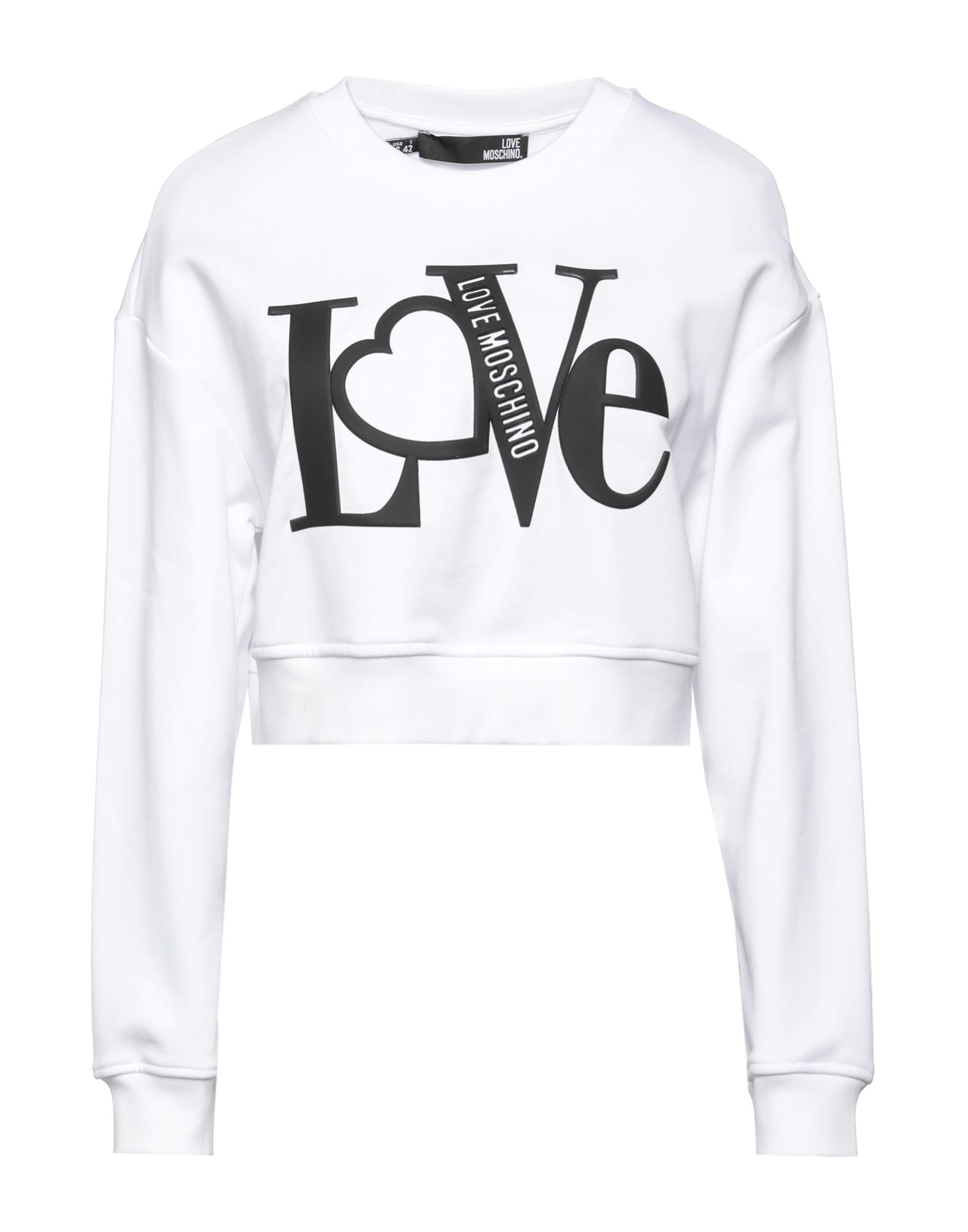 LOVE MOSCHINO Sweatshirt Damen Weiß von LOVE MOSCHINO