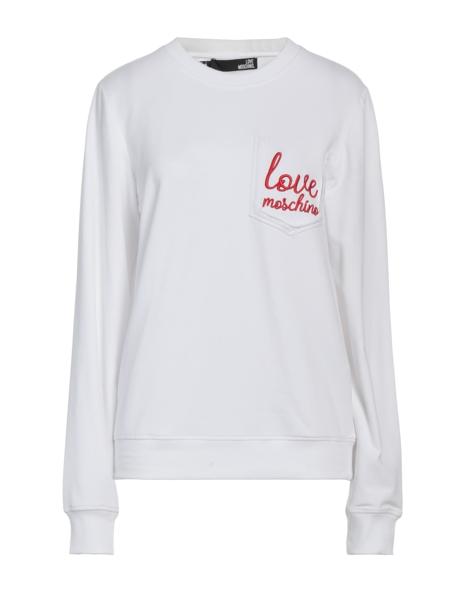 LOVE MOSCHINO Sweatshirt Damen Weiß von LOVE MOSCHINO