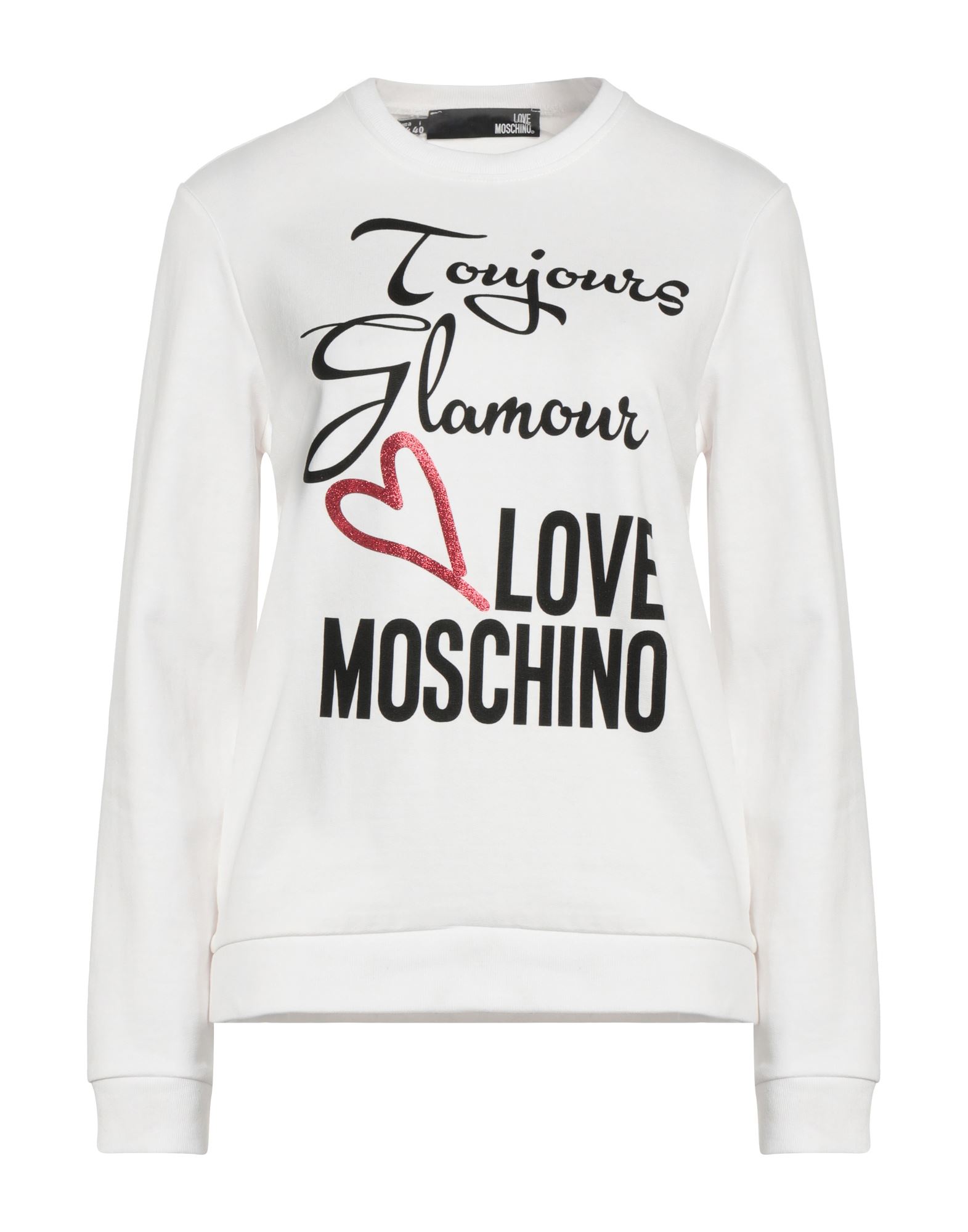 LOVE MOSCHINO Sweatshirt Damen Weiß von LOVE MOSCHINO