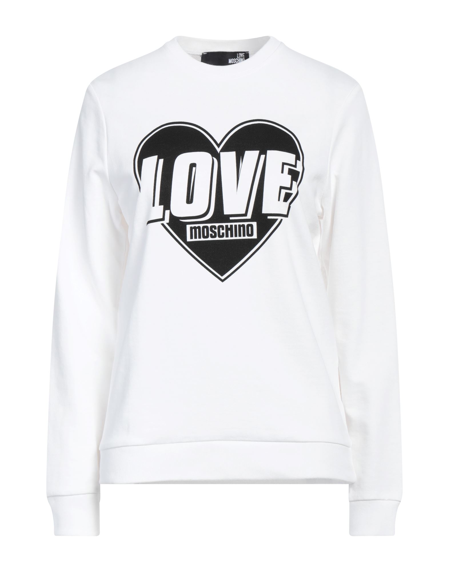 LOVE MOSCHINO Sweatshirt Damen Weiß von LOVE MOSCHINO