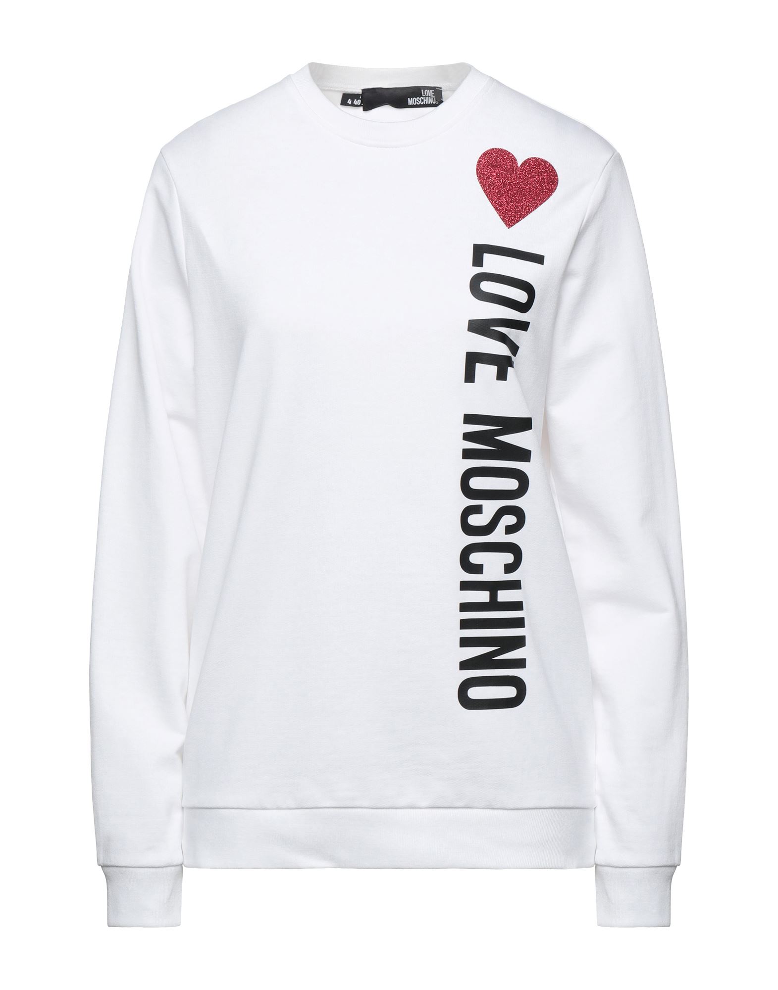 LOVE MOSCHINO Sweatshirt Damen Weiß von LOVE MOSCHINO