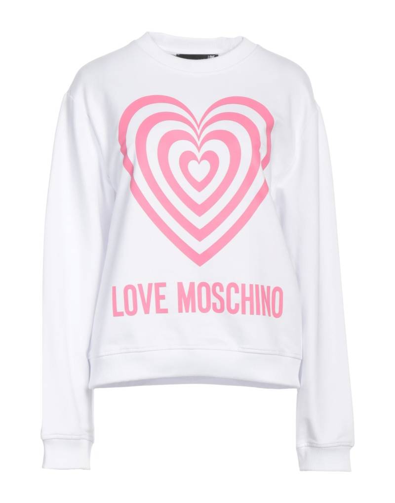 LOVE MOSCHINO Sweatshirt Damen Weiß von LOVE MOSCHINO