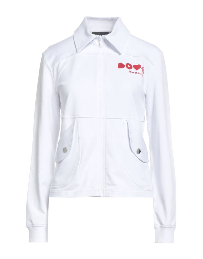 LOVE MOSCHINO Sweatshirt Damen Weiß von LOVE MOSCHINO