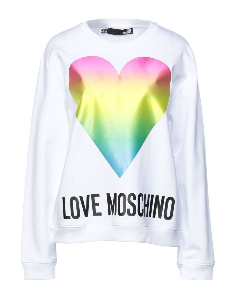 LOVE MOSCHINO Sweatshirt Damen Weiß von LOVE MOSCHINO