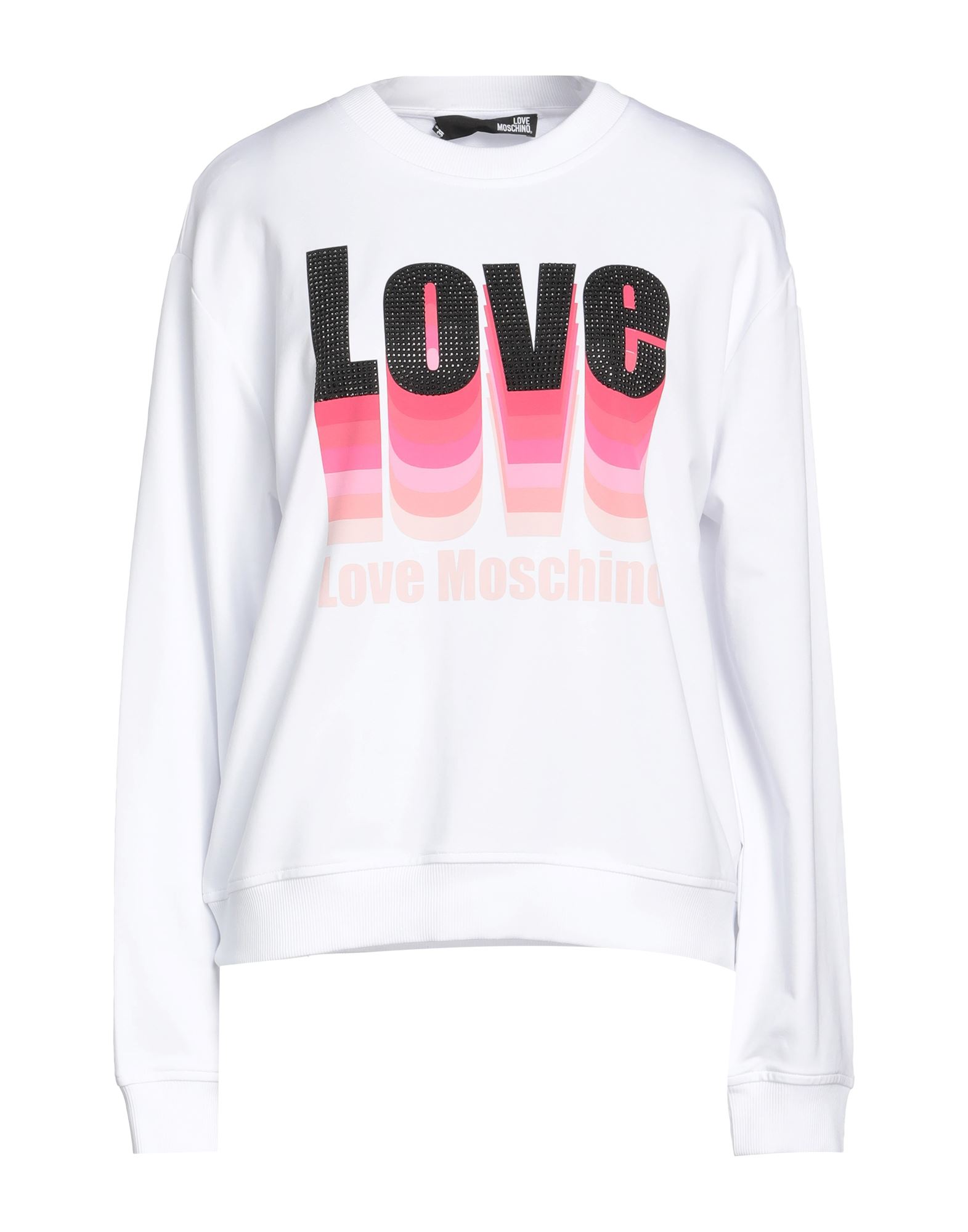 LOVE MOSCHINO Sweatshirt Damen Weiß von LOVE MOSCHINO