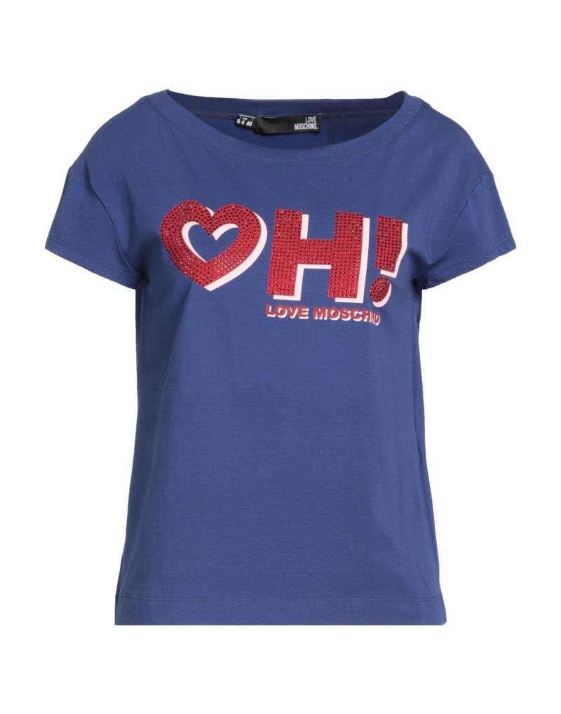 LOVE MOSCHINO T-shirts Damen Blau von LOVE MOSCHINO