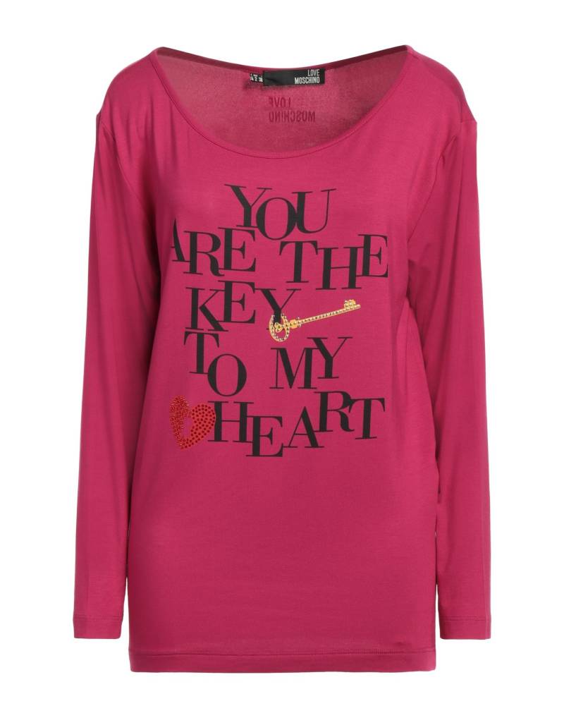 LOVE MOSCHINO T-shirts Damen Fuchsia von LOVE MOSCHINO