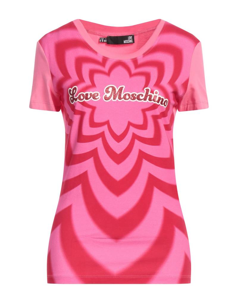 LOVE MOSCHINO T-shirts Damen Fuchsia von LOVE MOSCHINO