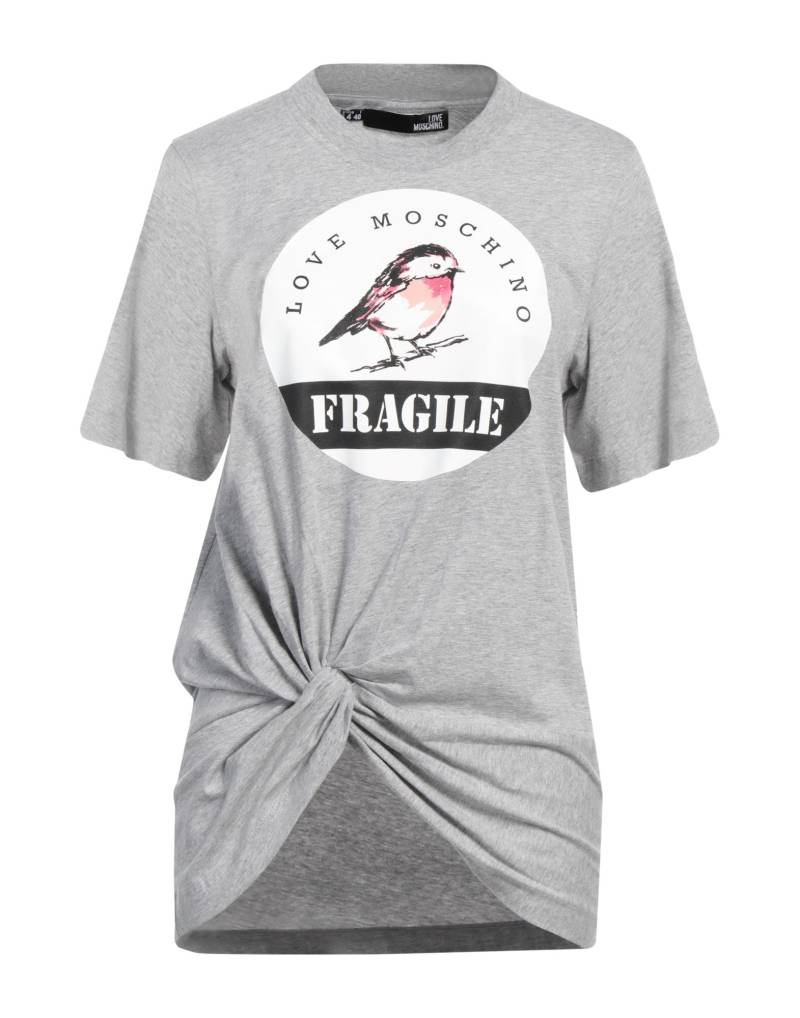 LOVE MOSCHINO T-shirts Damen Grau von LOVE MOSCHINO
