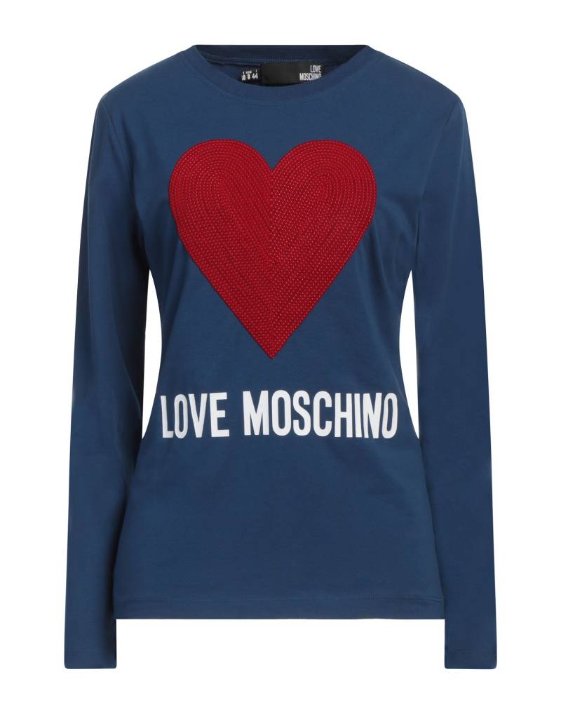 LOVE MOSCHINO T-shirts Damen Hellblau von LOVE MOSCHINO
