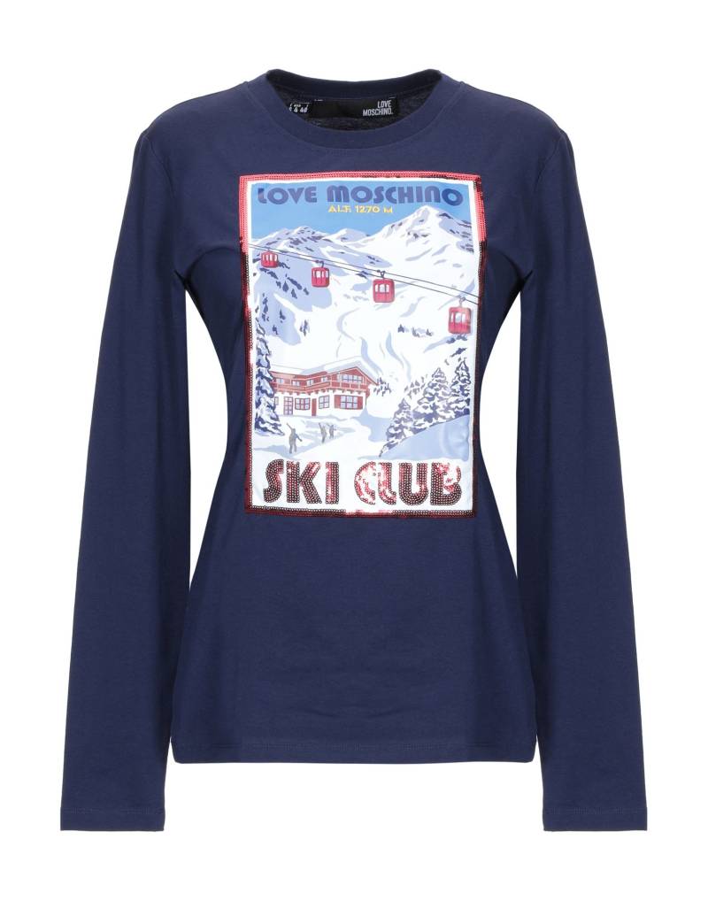 LOVE MOSCHINO T-shirts Damen Nachtblau von LOVE MOSCHINO