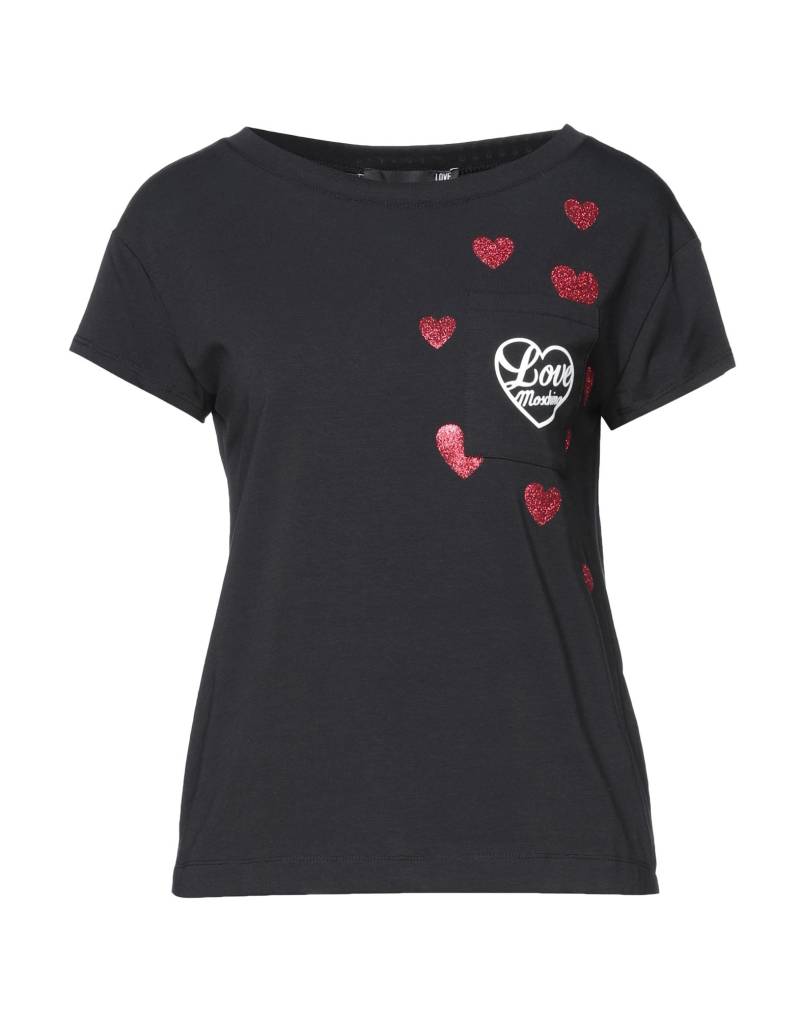 LOVE MOSCHINO T-shirts Damen Schwarz von LOVE MOSCHINO