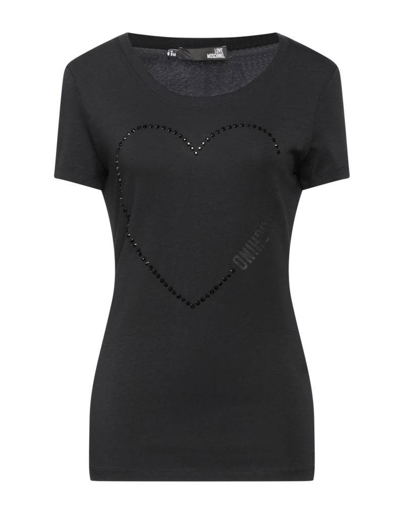 LOVE MOSCHINO T-shirts Damen Schwarz von LOVE MOSCHINO