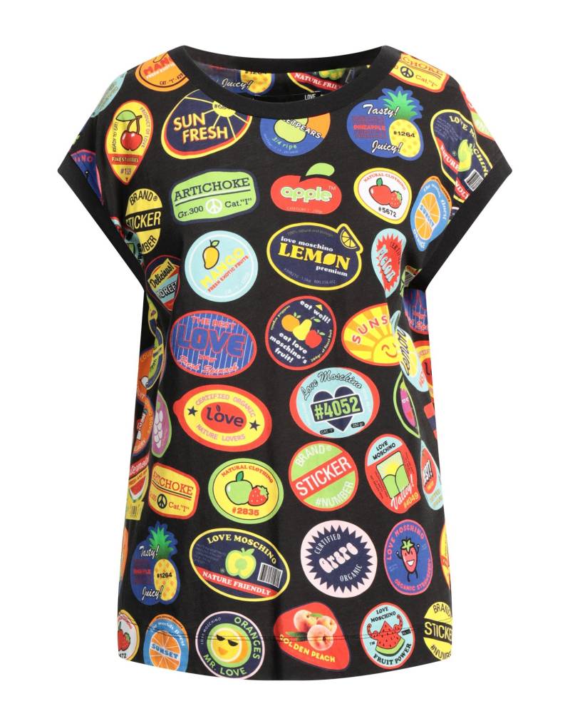 LOVE MOSCHINO T-shirts Damen Schwarz von LOVE MOSCHINO