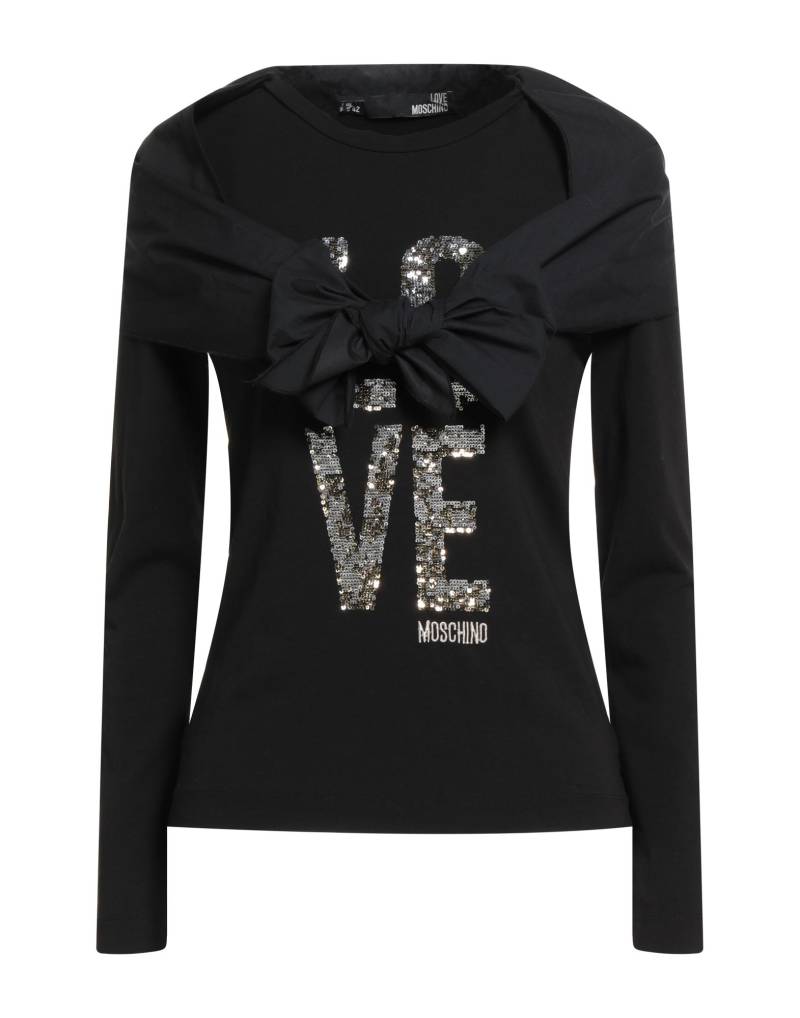 LOVE MOSCHINO T-shirts Damen Schwarz von LOVE MOSCHINO