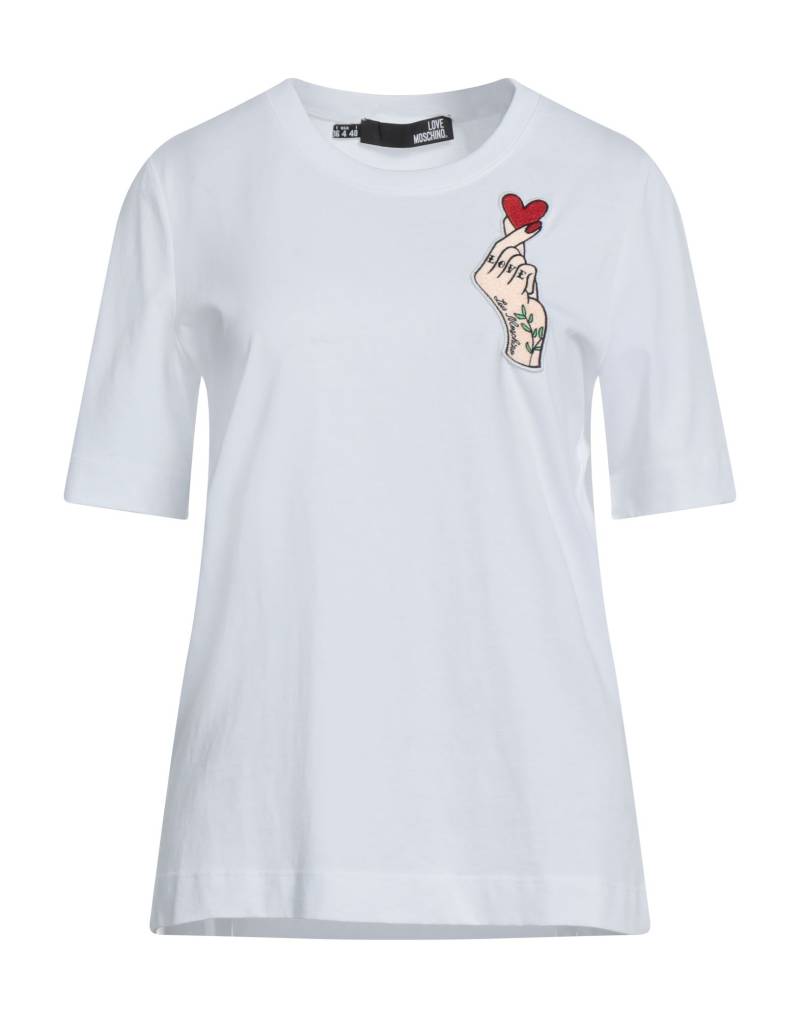 LOVE MOSCHINO T-shirts Damen Weiß von LOVE MOSCHINO