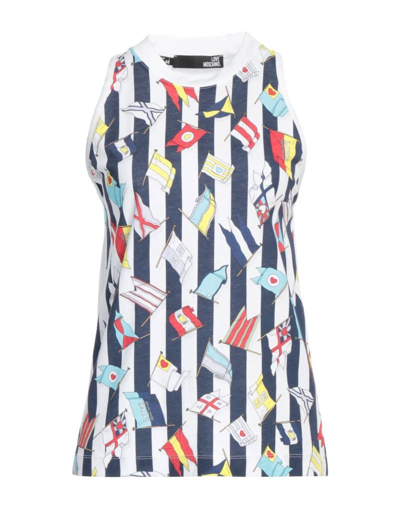 LOVE MOSCHINO Tank Top Damen Weiß von LOVE MOSCHINO