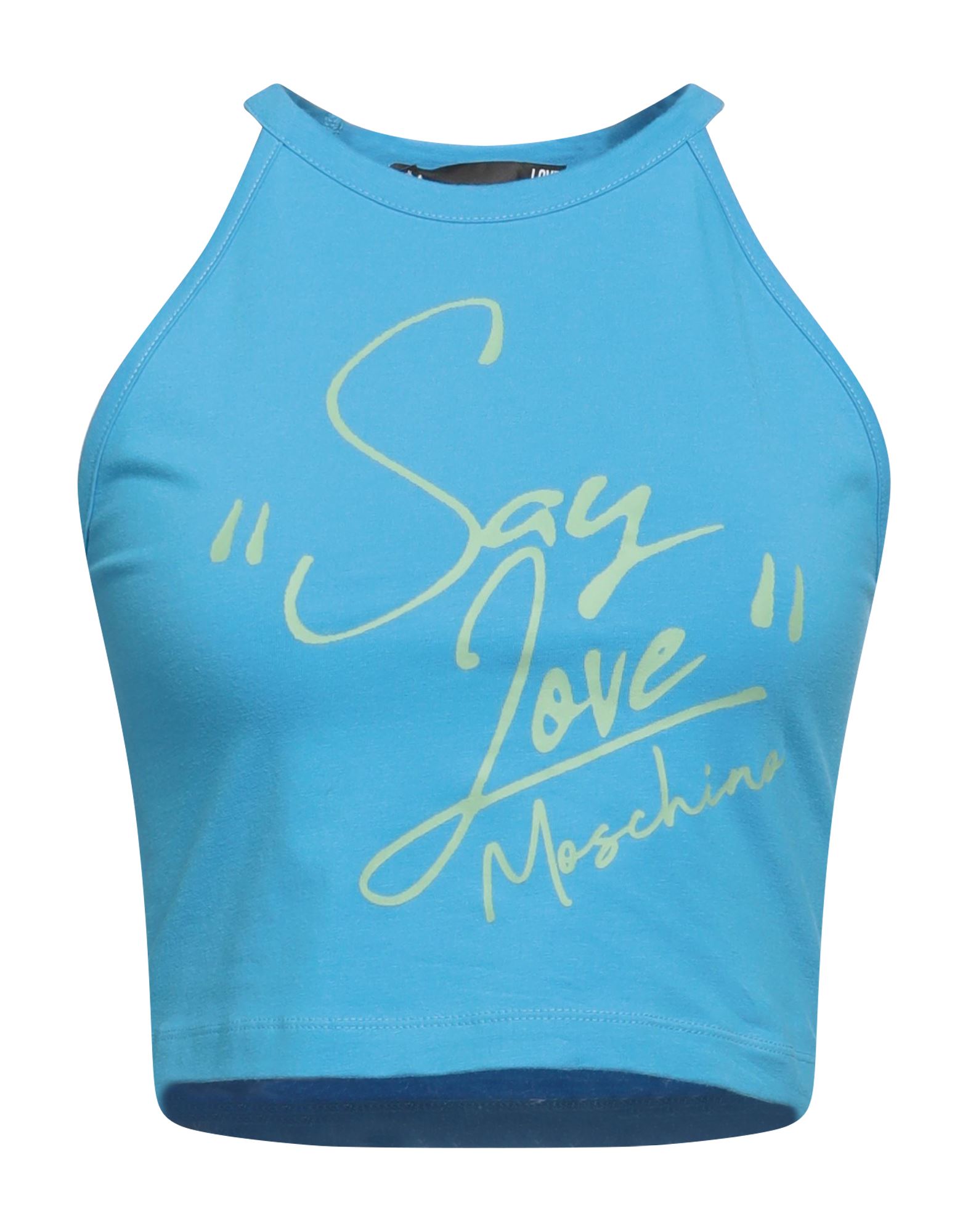 LOVE MOSCHINO Top Damen Azurblau von LOVE MOSCHINO