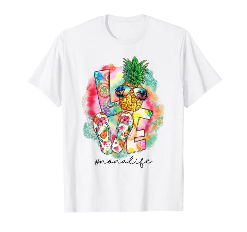 Damen Love Nona Life Lustige Ananas-Sommerliebhaber T-Shirt Damen Love Nona Life Lustige Ananas-Sommerliebhaber T-Shirt von LOVE Nona Life Pineapple Summer Tee Shirts
