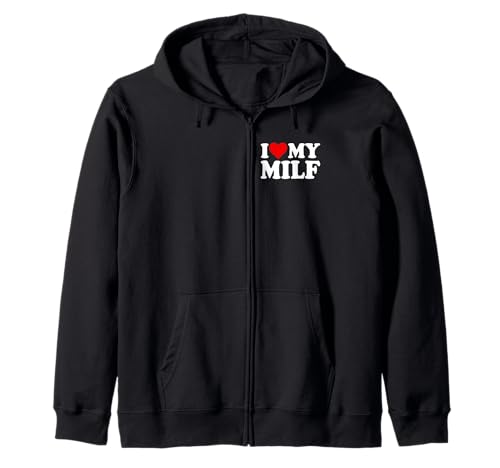 ICH Liebe Herz, Meine Milf, Frau, Mama Kapuzenjacke ICH Liebe Herz, Meine Milf, Frau, Mama Kapuzenjacke von LOVE OF MILF AND DILF HEART MATCHING COUPLES TEES