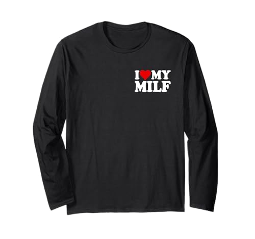 ICH Liebe Herz, Meine Milf, Frau, Mama Langarmshirt ICH Liebe Herz, Meine Milf, Frau, Mama Langarmshirt von LOVE OF MILF AND DILF HEART MATCHING COUPLES TEES