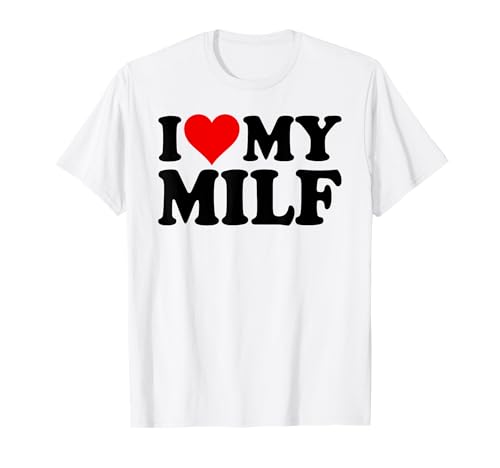 ICH Liebe Herz, Meine Milf, Frau, Mama T-Shirt ICH Liebe Herz, Meine Milf, Frau, Mama T-Shirt von LOVE OF MILF AND DILF HEART MATCHING COUPLES TEES