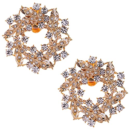 LOVE SHOES Damen 2 Schuhclips Gold Glamour Schmuck Clip Schuhe Party in Dubai von LOVE SHOES COMPANY