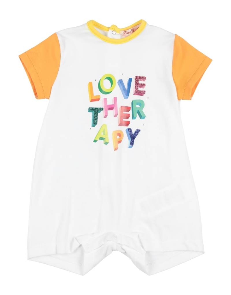 LOVE THERAPY Babystrampler & -latzhosen Kinder Weiß von LOVE THERAPY