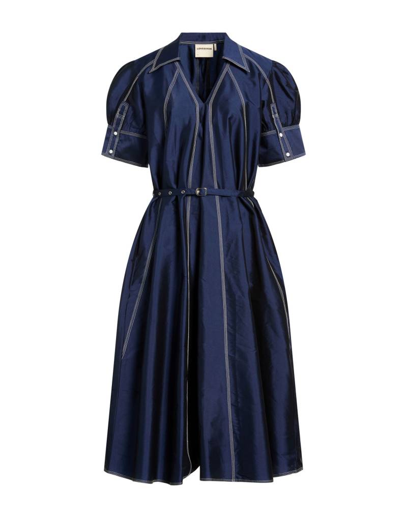 LOVEBIRDS Midi-kleid Damen Marineblau von LOVEBIRDS