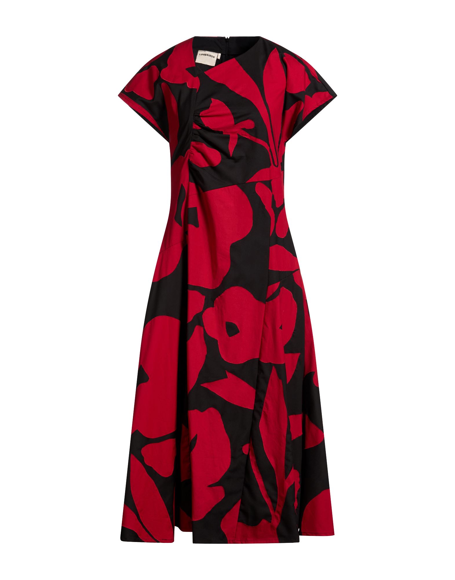 LOVEBIRDS Midi-kleid Damen Rot von LOVEBIRDS