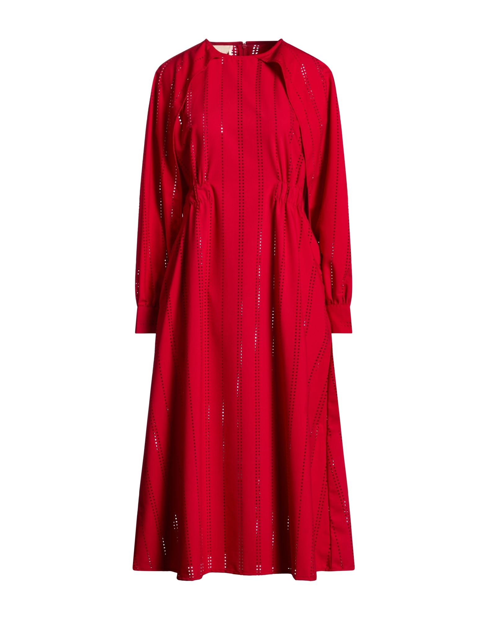 LOVEBIRDS Midi-kleid Damen Rot von LOVEBIRDS