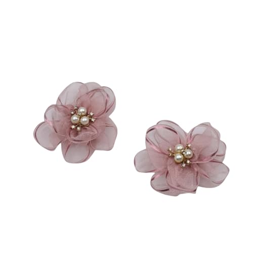 LOVEF Schuhclips mit Perlenblumen, exquisite Strass-Schuhanhänger, Spitzen-Blumen-Schuhzubehör für Hochzeit, spitzer Zehenbereich, Pumps, 2 Stück, Pink, 6.5cm LOVEF Schuhclips mit Perlenblumen, exquisite Strass-Schuhanhänger, Spitzen-Blumen-Schuhzubehör für Hochzeit, spitzer Zehenbereich, Pumps, 2 Stück, Pink, 6.5cm von LOVEF
