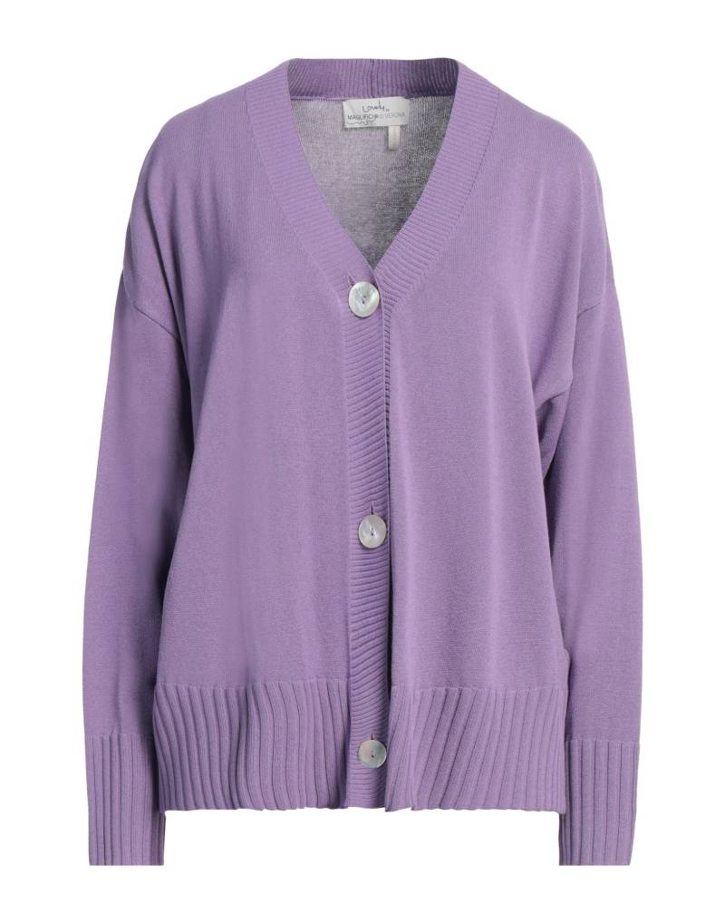 LOVELY by MAGLIFICIO DI VERONA Strickjacke Damen Lila von LOVELY by MAGLIFICIO DI VERONA