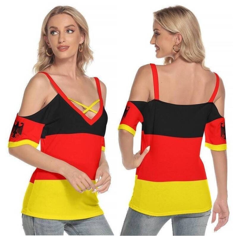 Deutschland Flagge Frauen Shirt, Flagge, Damen, Teens, Mädchen, Design, Geschenke, Deutsch, Print, Deutschland von LOVEMYNATION