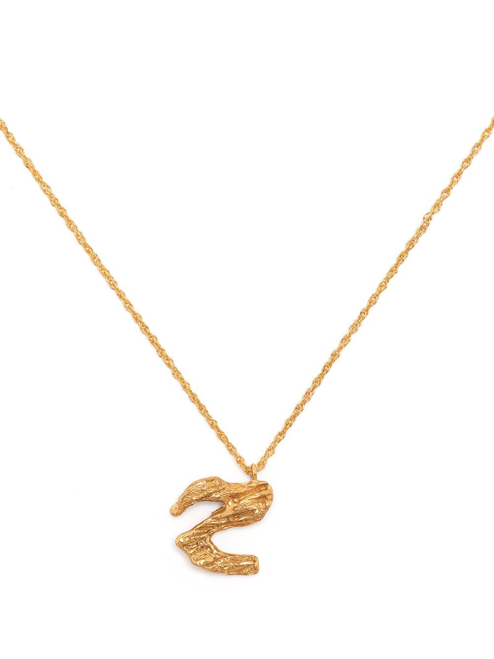 LOVENESS LEE Halskette mit Z-Anhänger - Gold von LOVENESS LEE