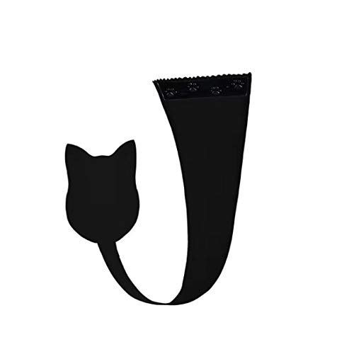 HTRUIYATY Geformt Womens C-String unsichtbar Panty Katze selbst klebende trägerlose Elegante Tanga Unterwäsche (Black) von HTRUIYATY