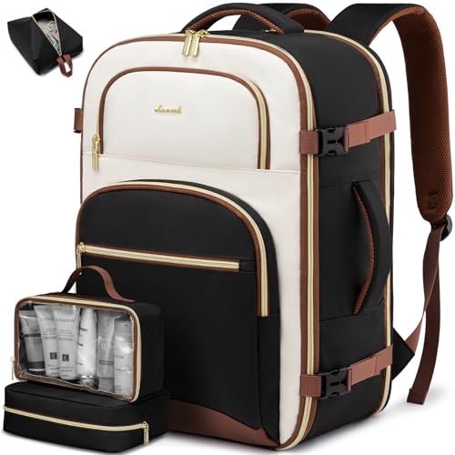 LOVEVOOK Handgepäck Rucksack Flugzeug, 40L Groß Reiserucksack Damen Herren Tasche, 17 Zoll Laptop Rucksack Travel Backpack mit Laptopfach, Reise Rucksack-damen für Geschäftsreise Business Weekend LOVEVOOK Handgepäck Rucksack Flugzeug, 40L Groß Reiserucksack Damen Herren Tasche, 17 Zoll Laptop Rucksack Travel Backpack mit Laptopfach, Reise Rucksack-damen für Geschäftsreise Business Weekend von LOVEVOOK