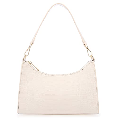 LOVEVOOK Handtaschen Damen Klein Umhängetasche Leder Tasche Tote Bag Shopper Crossbody Bag Schultertasche für Frauen Dating Reisen Party Einkaufe, Beige von LOVEVOOK