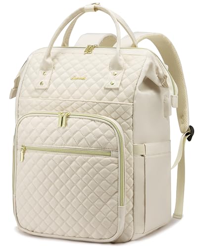 LOVEVOOK Laptop-Rucksack für Damen, Beige, 39.62 cm von LOVEVOOK